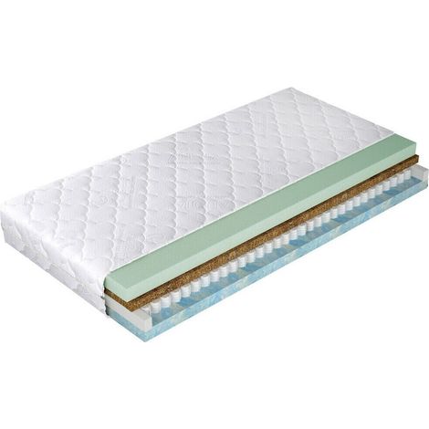 Colchón Eco I , Con muelle (Pocket), La espuma de poliuretano, Lana, 7 zonas anatómicas, Propiedades ortopédicas, Capa de coco, Dos niveles de firmeza, Dos caras (1/2)