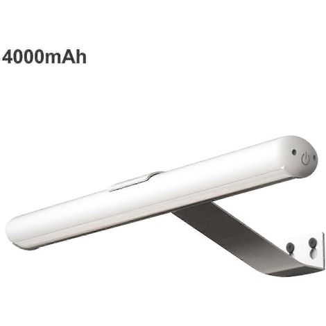Lampe murale pour tableaux avec télécommande, alimentée par batterie, idéale pour la peinture et la photographie (portrait), blanche, 4000 mAh (1/4)
