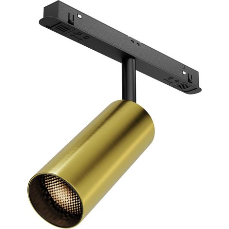 Faretto binario 1 fase nero/oro LED 12W 3000K Maytoni (1/2)
