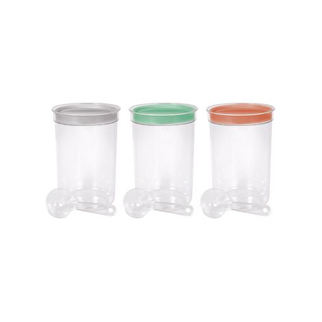 Contenedor para mercancías sueltas Mix menta/gris claro/melocotón 1,7L Curver