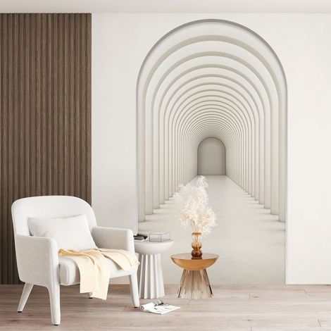Stickers Trompe l'oeil Arche - Voute - Couloir Arches - 60 x 105 cm (1/5)