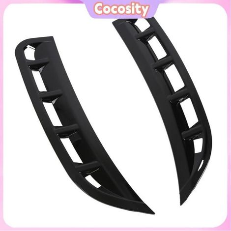 Paire de pare-choc noir brillant, becquet de ventilation latéral, couteau à vent de remplacement pour classe GLE 2019 + (1/4)