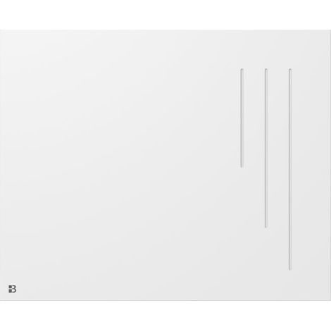 Radiateur électrique fixe à inertie sèche céramique 1000W Bestherm SPARK horizontal blanc (1/5)