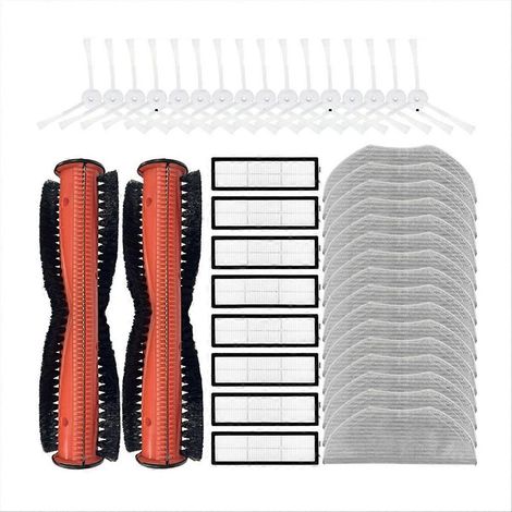 Mikrofaser-Bodenwischer, Reinigungstuch, Seitenbürste und HEPA-Filter für Saugroboter, Ersatzteilset, Zubehör, effiziente Reinigung, für den Hausgebrauch, kompatibel mit verschiedenen Marken. (1/5)