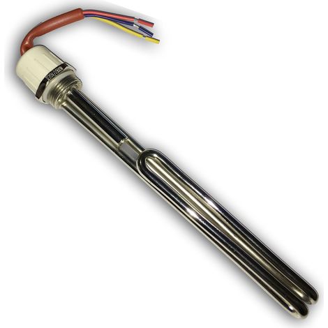 RESISTENZA 1500 WATT PER PANNELLO SOLARE TERMICO PRESSURIZZATO ATTACCO 1" e 1/4 ACQUA CALDA NATURALE