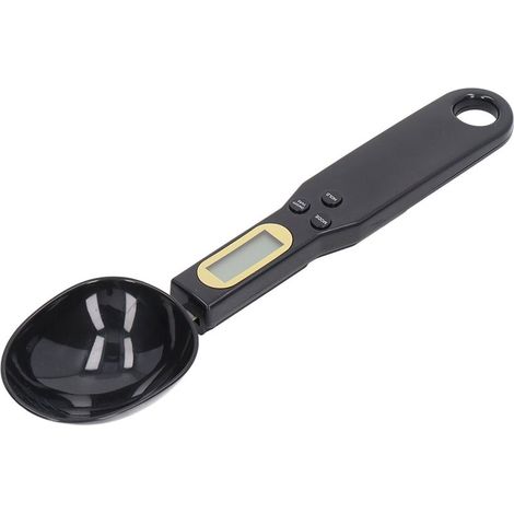 Balance de Cuillère Électronique Noire - Pèse-Aliments Numérique avec Affichage pour Cuisine