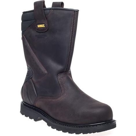 DEWALT Classic Rigger Safety Boots Brown UK 9 EUR 43 DEWRIGGER9