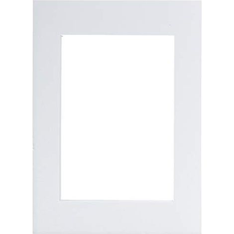 walther design passe-partouts Bianco Neve per Dimensioni Cornice: 13 x 18 cm, Dimensioni dell'immagine: 9 x 13 cm passepartouts PA318W (1/3)