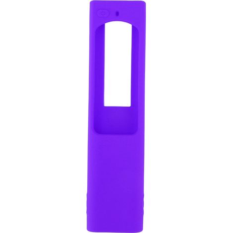 Étui de protection en silicone souple et antichoc pour télécommande Samsung TV BN59, rechargeable solaire, couleur violette (1/5)