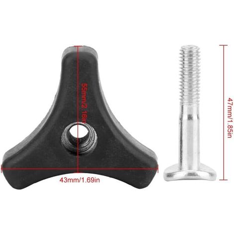 Boulon de Rechange pour Tondeuse à Gazon, Poignée Universelle de Tondeuse à Gazon, Poignée de Tondeuse à Gazon, 2 Pièces Tondeuse à Gazon Triangle Poignée, Outil pour Tondeuse à Gazon Machine (1/4)