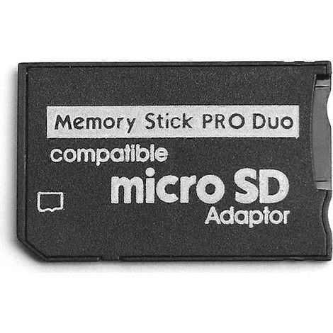 Adaptateur pour carte TF SD/SDHC vers carte Memory Stick Pro Duo pour PSP (1/5)