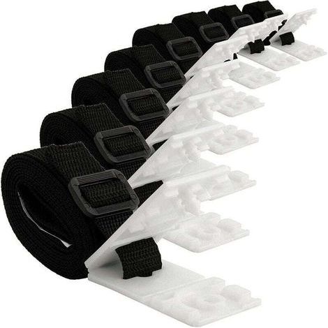 8 Pièces Enrouleur De Bâche pour Piscine Sangles Et Clips De Fixation pour Les Enrouleurs Moulinet De Couverture Solaire De Piscine pour Tube Solaire De Moulinet De Piscine Creusée (1/4)