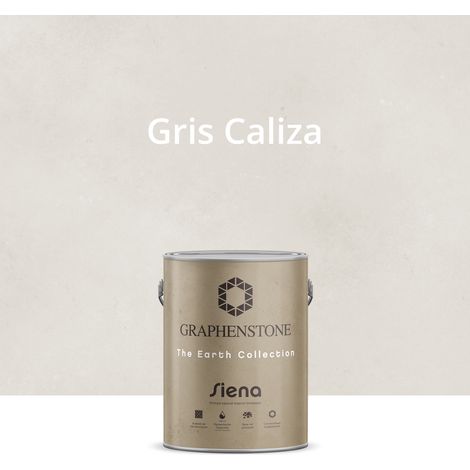 Pintura Ecológica INTERIOR Efecto LIMEWASH Base Cal SIENA Color GRIS CALIZA 4L
