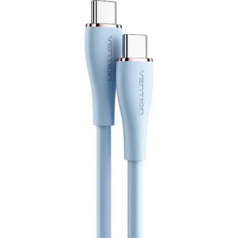 Ladekabel USB Typ C auf USB Typ C 100 W Schnellladekabel 480 Mbps Blau 1m (1/4)
