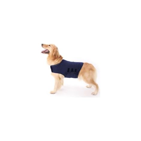 Gilet anti-anxiété pour chien, manteau apaisant et anti-stress pour chiens de petite, moyenne et grande taille, solution idéale pour calmer les feux d'artifice, les voyages et les séparations. (1/3)