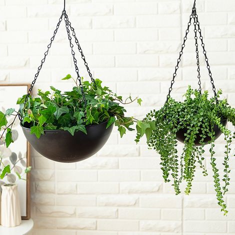 Pot Suspensif En Fer Forgé - Pour Intérieur Et Extérieur - Diamètre 26 Cm - Hauteur 12 Cm - Poids 390 G - 1 Pièce (1/5)