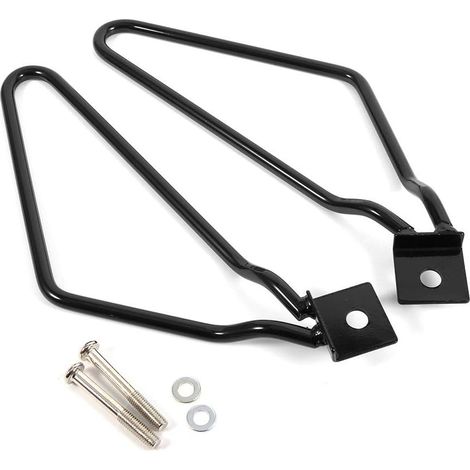 Supporto per borsa da sella per moto 2 pezzi, supporto per borsa da sella con montaggio sinistro e destro, nero