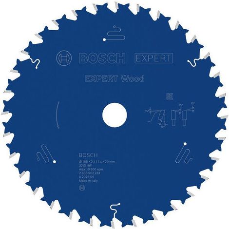 Bosch EXPERT Wood Kreissägeblatt 185x2,4x20 mm Z32 - 2608902233