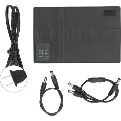 Mini bloc UPS 10400mAh grande capacité alimentation sans interruption pour caméra routeur 85-265V prise américaine (1/5)