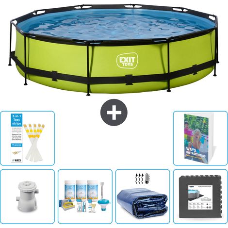 Exit Pool Rund - 360x76 cm - 7-teilig S233
