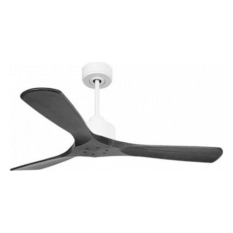 Modulo Slim de Klassfan - Ventilateur de plafond et destratificateur moteur DC blanc et pales bois noir 25 à 40 m²