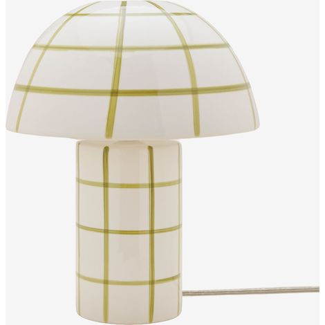SKLUM Kisvea Keramik-Tischlampe Gardenienweiß - Limettengrün