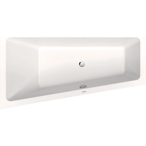 Duravit – Baignoire asymétrique 160x85 cm – Acrylique sanitaire – Version gauche – Pose à encastrer – Largeur 85 cm à gauche