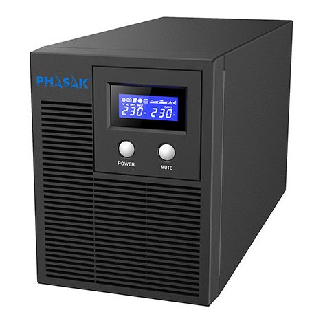 SAI Línea Interactiva Phasak Protekt 1060 VA/ 1060VA-700W/ 4 Salidas/ Formato Torre (1/2)