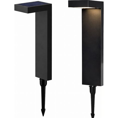 Lampe Solaire de Jardin LED 55cm avec Détecteur de Crépuscule