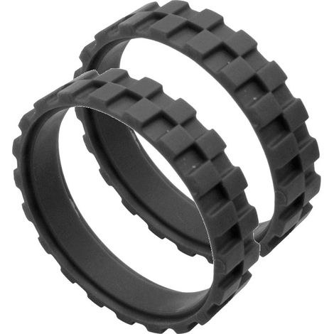 Roue en Caoutchouc Compatible avec Roue Centrale avec Pneus en Caoutchouc Antidérapant（noir） (1/5)