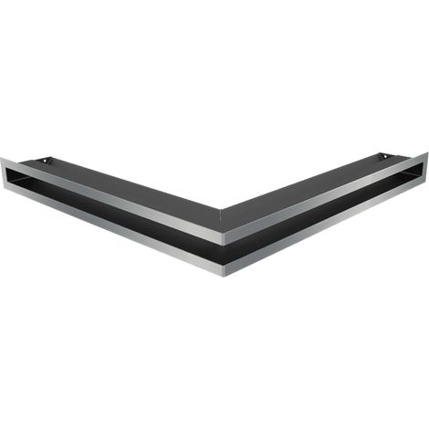 Eck-Lüftungsgitter LUFT 56x56x6 Edelstahl Slim (1/5)