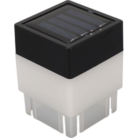 Éclairage Solaire LED Jaune Chaud pour Jardin et Terrasse - Lumière de Poteau de Clôture Énergie Solaire - KZQ