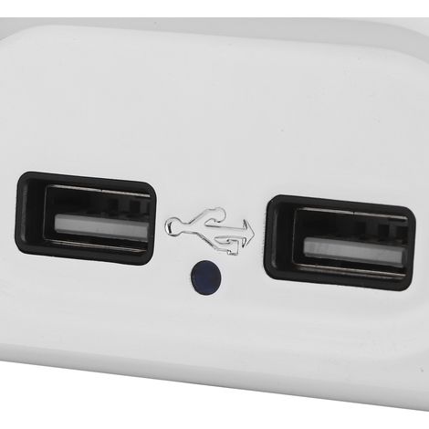 Chargeur de voiture USB double prise pour téléphone portable 12V/24V pour camping-car, modifié, référence 011159 (1/5)