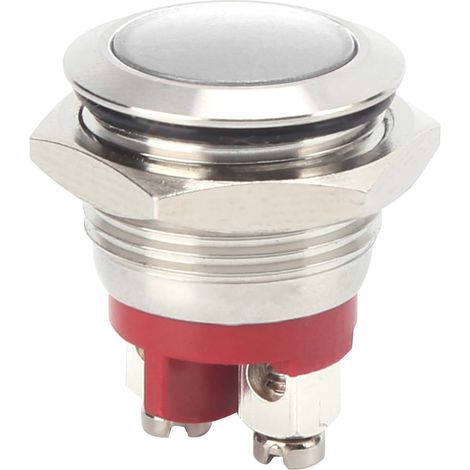 0.6in Voyant Lumineux LED Indicateur Signal Lumineux Étanche IP66 Base Ignifuge Universel Blanc (1/5)