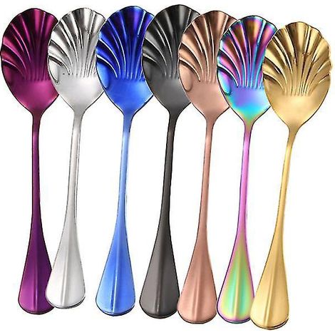 7-teiliges Muschellöffel-Set