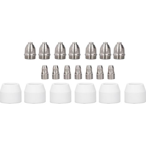 20-teiliges Set mit keramischen Edelstahl-Plasmaschneidbrennerdüsen, verschleißfest, Schneidbrennerdüsen (1/5)