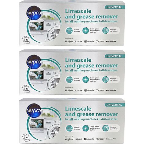 Indesit - Disincrostante per lavatrice 3 in 1, 36 bustine da 50 g (3 confezioni)