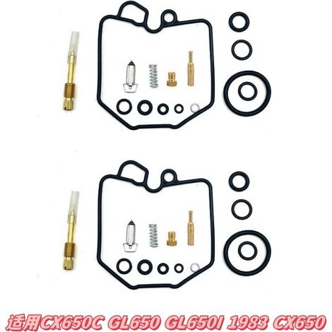 Kit de réparation de carburateur applicable aux modèles CX650C, GL650, GL650I et CX650 de 1983.