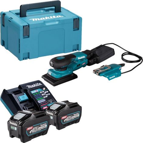Makita BO 005 CGT201 Lijadora orbital sin cable 40 V máx. 80 x 130 mm 3,0 mm carrera Sin escobillas + 2x batería recargable 5,0 Ah + cargador + Makpac (1/5)