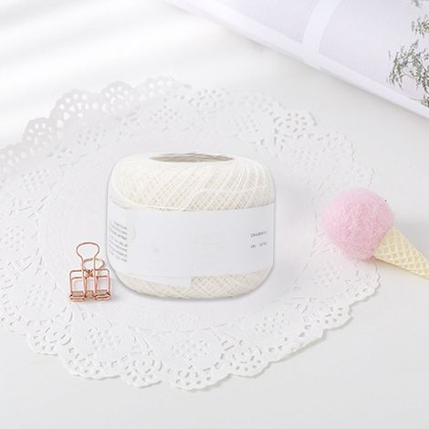 Fil dentelle, fil fin mercerisé 100% coton crocheté à la main, idéal pour l'été.