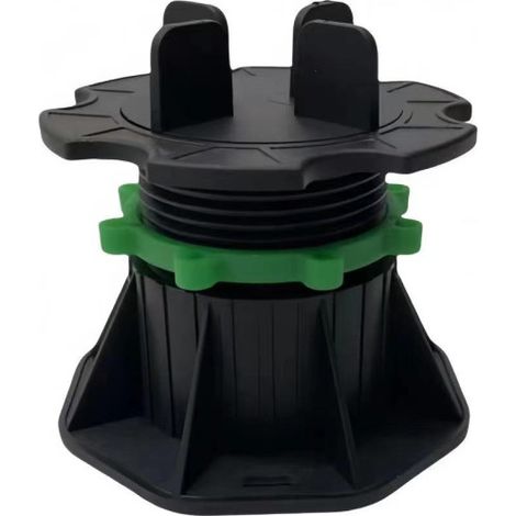 Piedistallo regolabile da 50 a 80 mm per lastre e grigliati - Colore - Nero