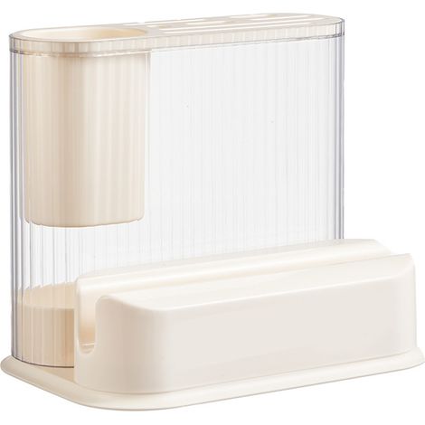 Porte-couteaux multifonctionnel, planches à découper en plastique, fourchettes, baguettes, organisateur de couteaux pour plan de travail, blanc