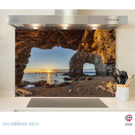 Fond de hotte : Grotte de Camaret - Verre trempé - 90 cm - 60 cm (1/5)