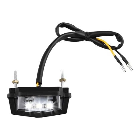 Éclairage Plaque Moto LED 12V Universel Feu Immatriculation Étanche Lampe D’Immatriculation Remplacement Accessoire pour Quads ATV (1/5)