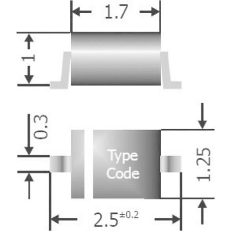 Diode de commutation rapide TRU COMPONENTS TC-1N4148WS 1582023 SOD-323 70 V 150 mA 1 pc(s)