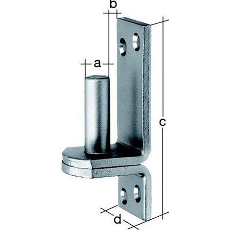 GAH Alberts Kloben DI auf Platte 16x13mm TZN - 311254