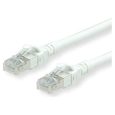 Câble réseau - ROLINE - C6A - Cat6a 500 MHz - U/UTP blindé - 1,5 m - Blanc