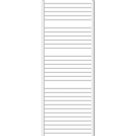ECD Germany Badheizkörper Sahara 750x1800 mm, Weiß, gebogen mit Seitenanschluss, Designheizkörper Handtuchwärmer Handtuchtrockner Handtuchheizkörper Handtuchheizung Handtuchheizer Badezimmer Heizung