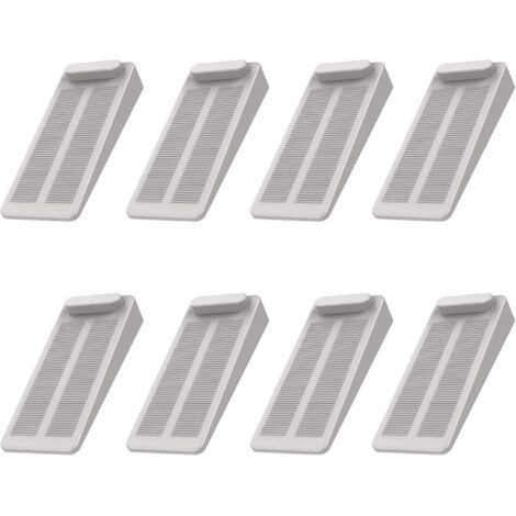 ZOLGINAH Arrêts de Portes,  8pcs Antidérapante Cale Porte au Sol avec Hauteur Réglable,Ces Cales être Utilisées sur Une Base Genre Carrelage, Béton, Ciment ,Tapis, Sols Stratifiésetc,Gris (1/5)