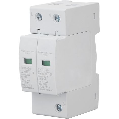 Parafoudre 20 kA, dispositif de protection contre les surtensions à réponse rapide et forte capacité de charge, protecteur de tension domestique 2P 275 V (1/5)